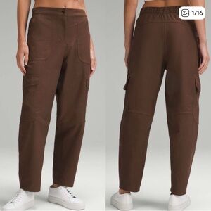 Lululemon Utilitech Cargo Pants High Rise Jave Brown Womens Size 27 NEW